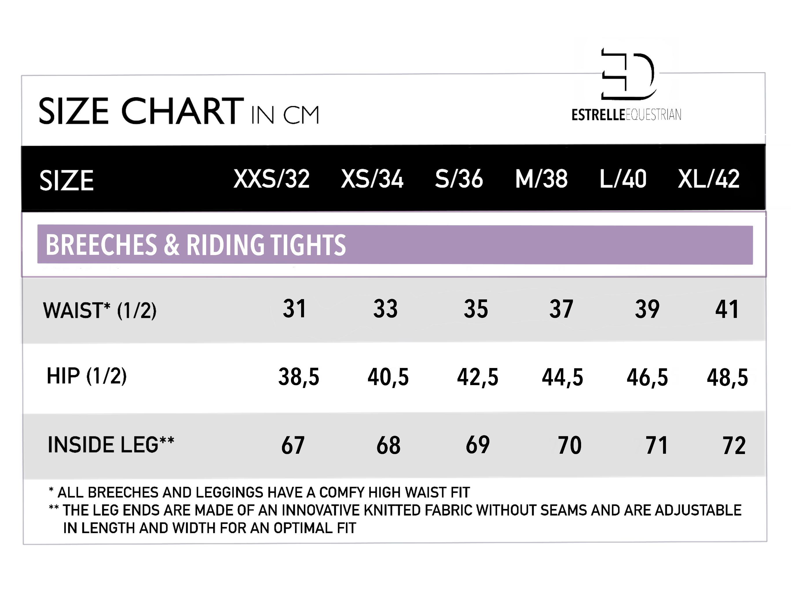 Signature Reithose mit Kniebesatz Leder weiß