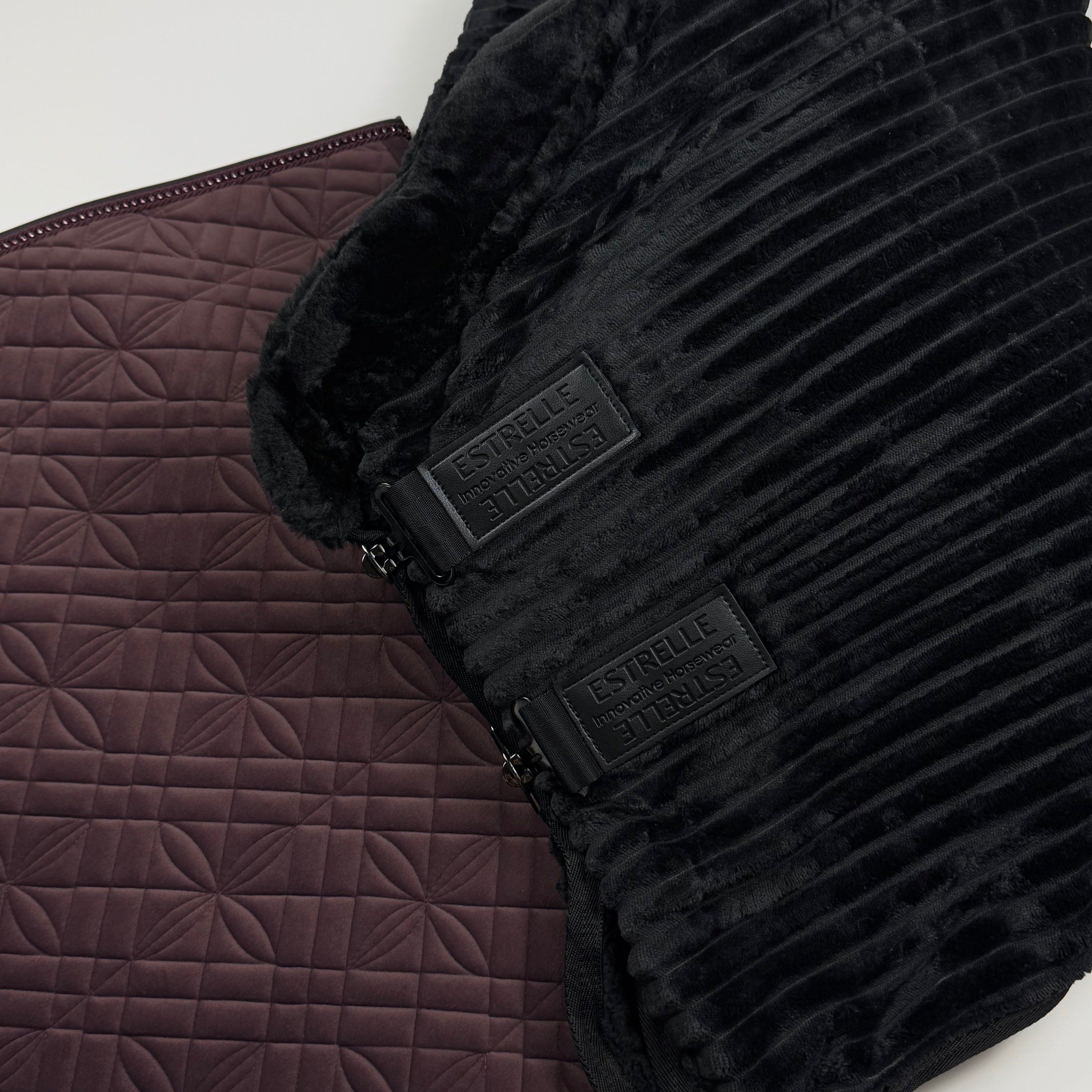 Luxury Fake Fur Decke schwarz